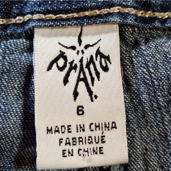 🔺️Prana Blue Gretchen Cargo Capri Jeans Size 6/28 - Picture 10 of 11